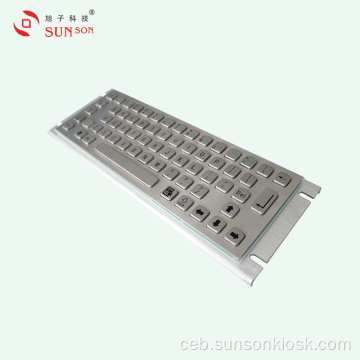 Gipalig-on nga Metal Keyboard ug Touch Pad